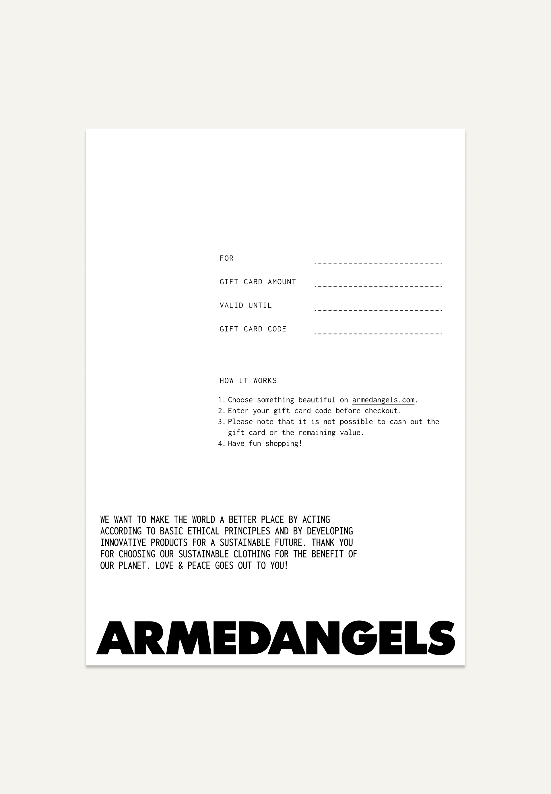 Gift voucher